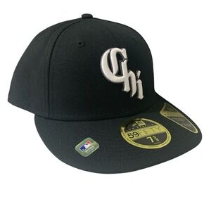 Chicago White Sox New Era 59FIFTY City Connect Black Fitted Hat Cap Size 7 5/8